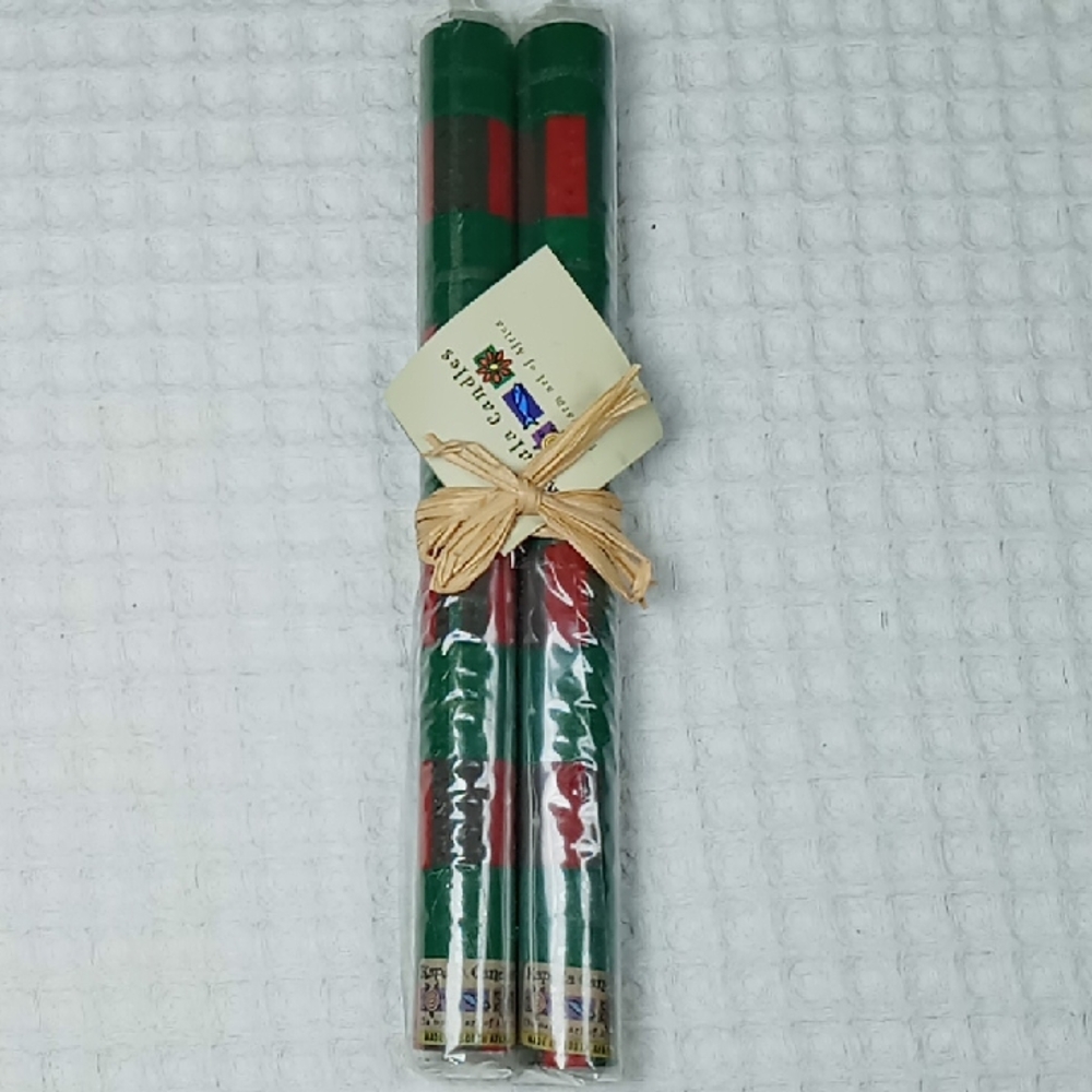 NWT Kapula Candles Hand Crafted In South Africa Red/Green
